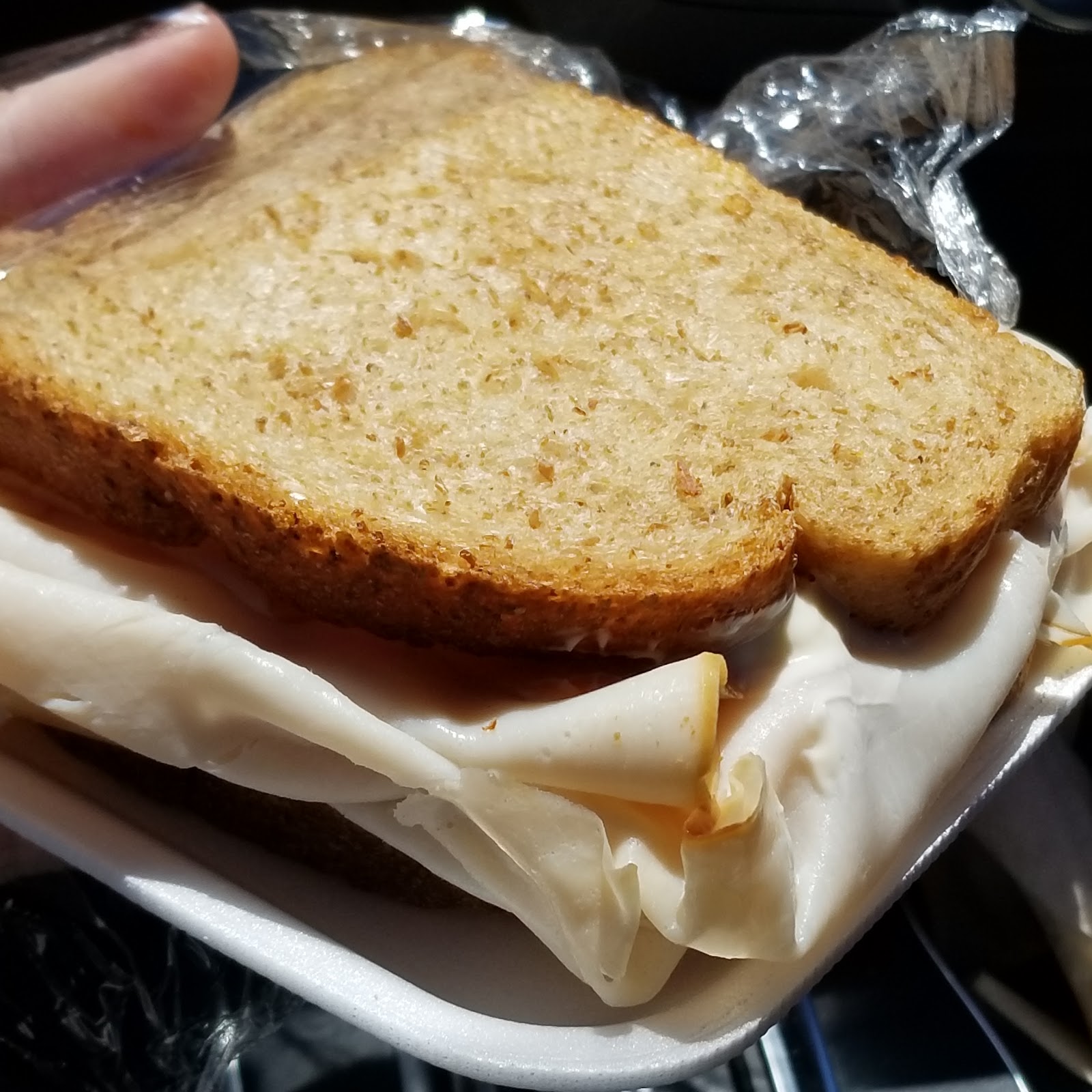 Homemade sandwich on fresh bakery bread