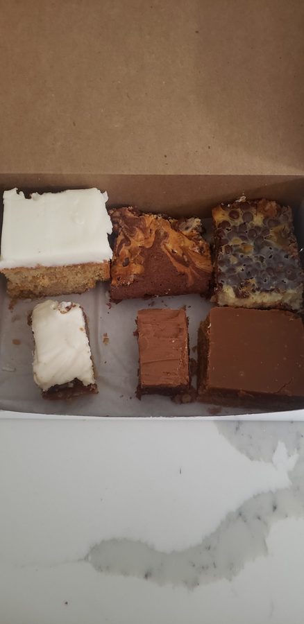 Assorted squares and bars from Nanna's Bakery