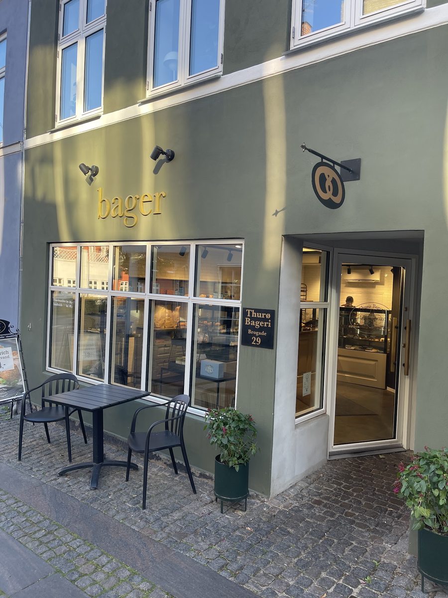 Thurø Bageris butiksfacade på Brogade 29 i Svendborg