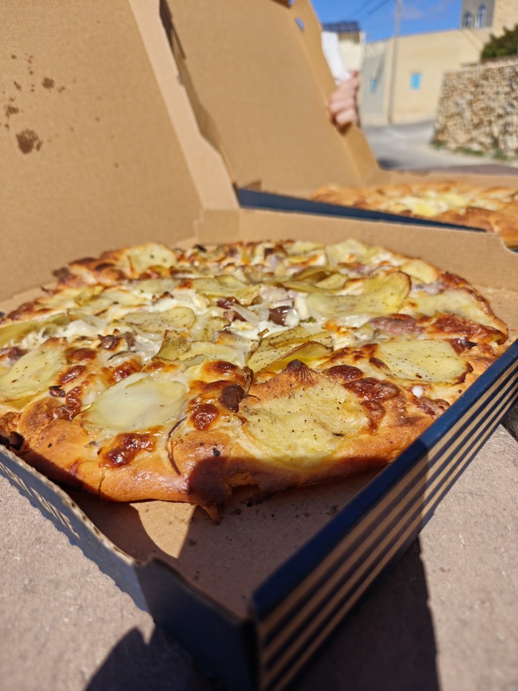 A fresh Gozitan ftira at Mekren's Bakery