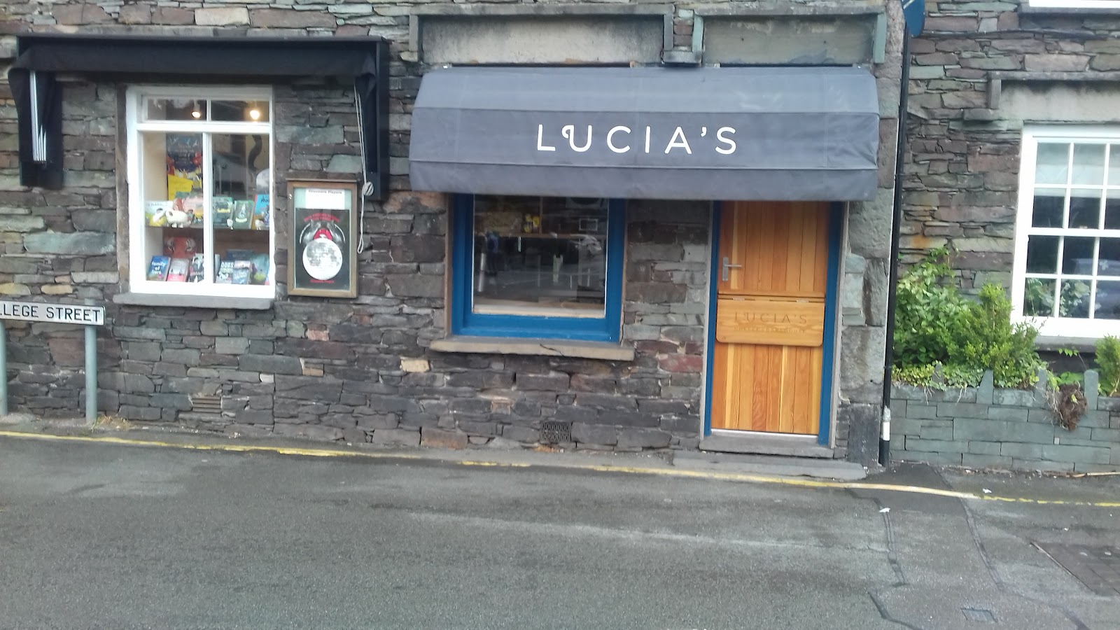 Lucia's College Street storefront in Grasmere